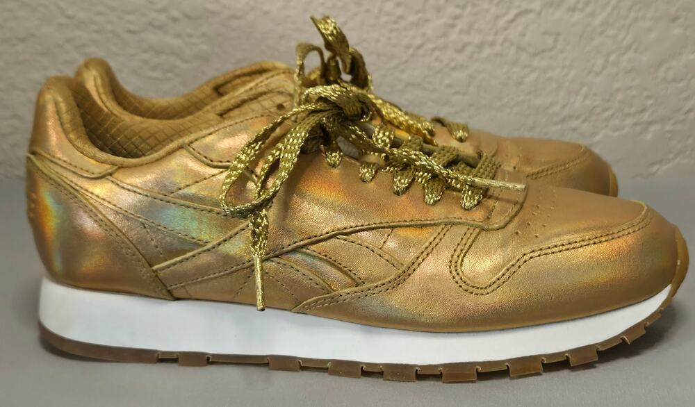 Reebok Wonder Woman 1984 Classic Leather Gold Sneakers Mens 7 EU39 FX7194 (166)